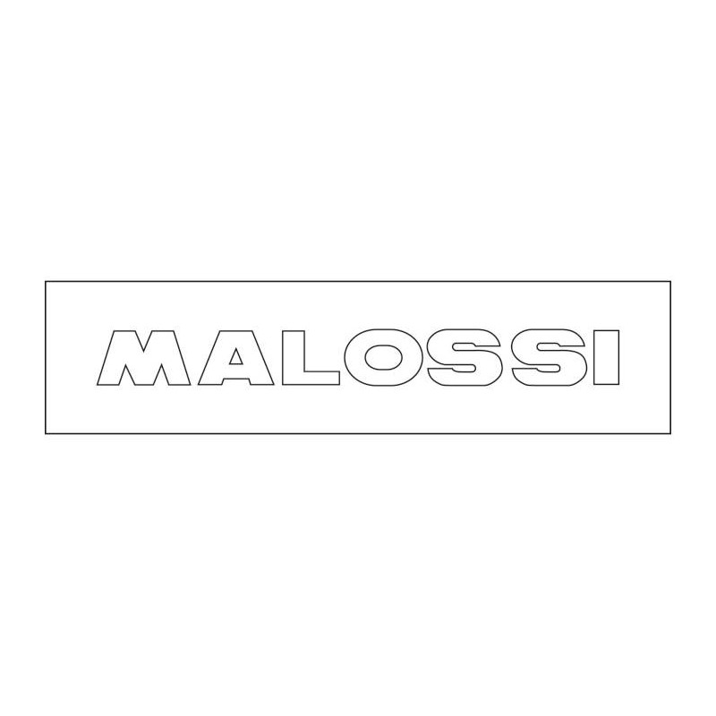 White Malossi Stickers 7.5cm