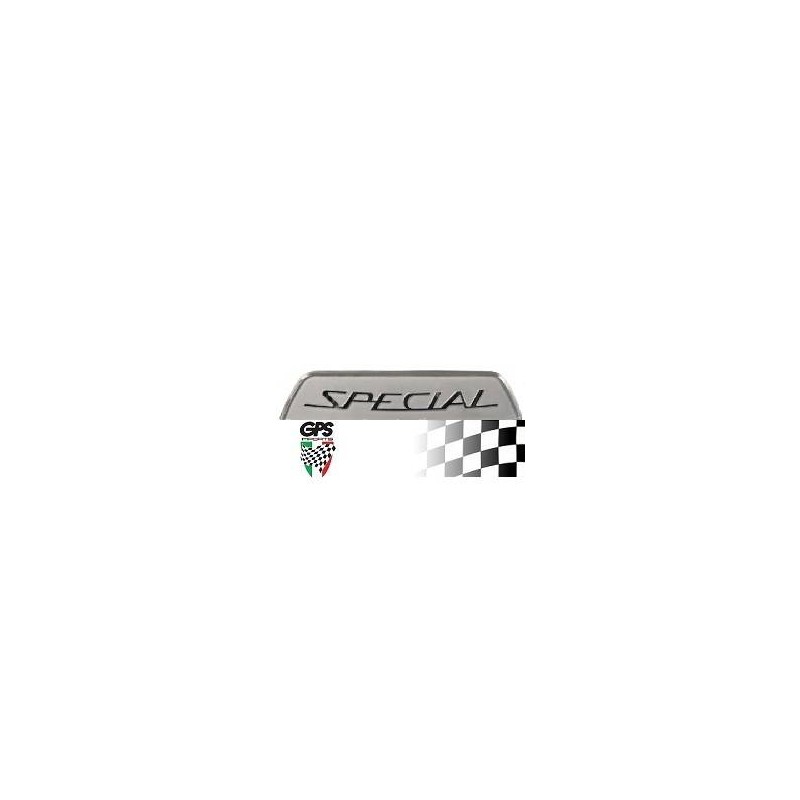 Rear Frame Badge Silver Specia