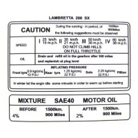 Run In Sticker SX200