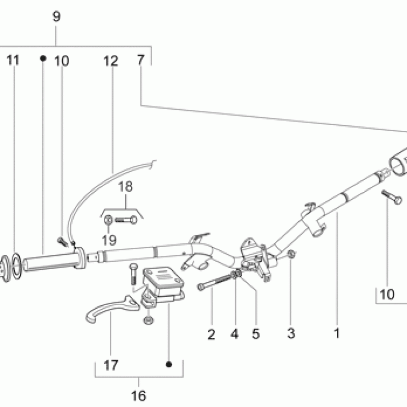 Rear Brake Lever Assembly Spor
