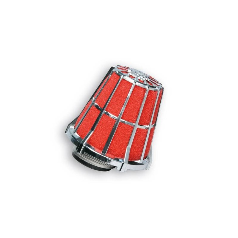 Air Filter E5 32mm Chrome/Red