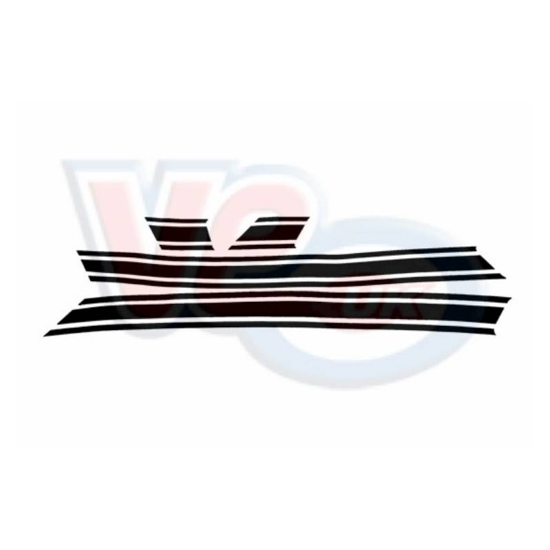 Side Panel Stripes Gloss Black
